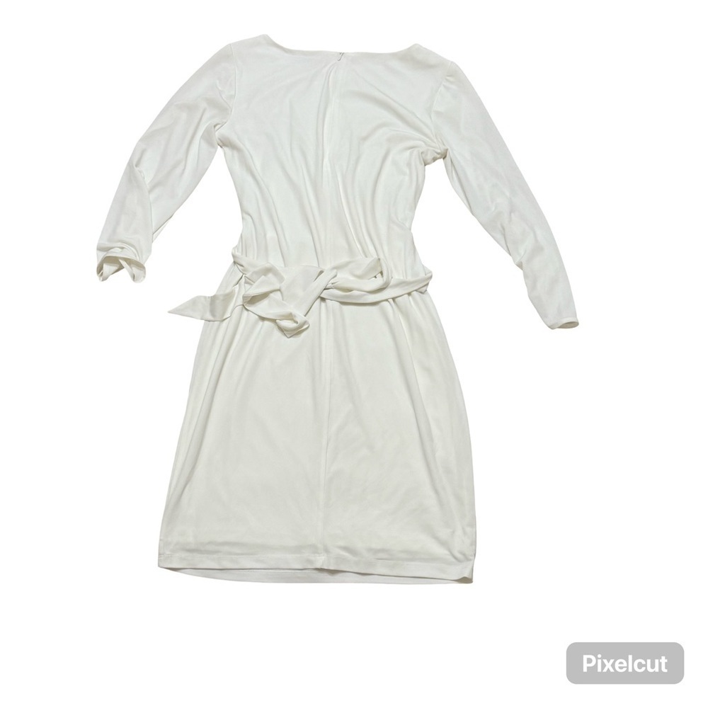 Calvin Klein Women’s Cream Long Sleeve Dress Size 2 - Picture 4 of 4